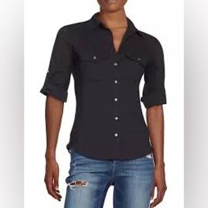 James Perse Ribbed Panel Surplus Buttondown